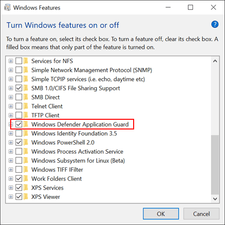 Ochranca aplikácií systému Windows