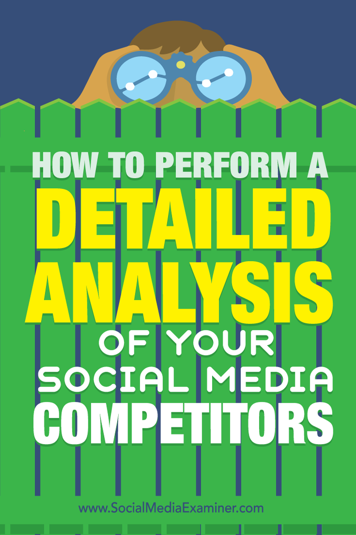 Ako vykonať podrobnú analýzu vašich konkurentov v sociálnych médiách: prieskumník sociálnych médií