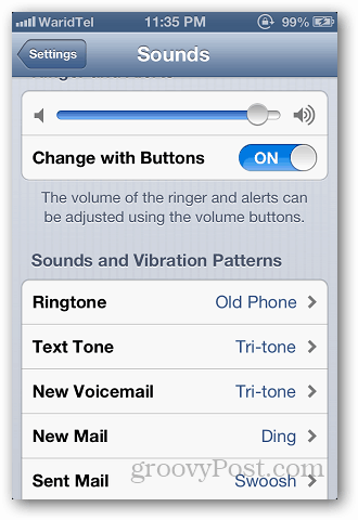 Použite vlastný vyzváňací tón iPhone 2