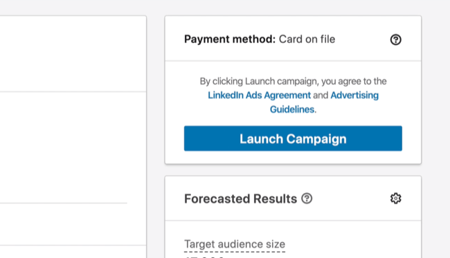 Spustite možnosť Kampaň v aplikácii LinkedIn Campaign Manager