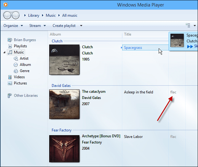 Flac podporuje Windows Media Player