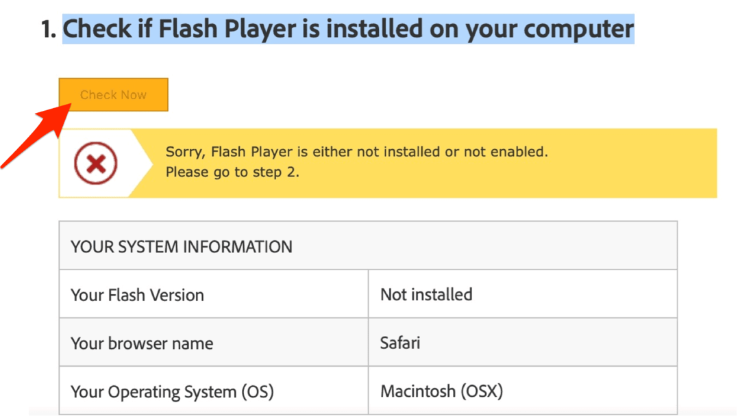 Potvrďte odstránenie aplikácie Adobe Flash