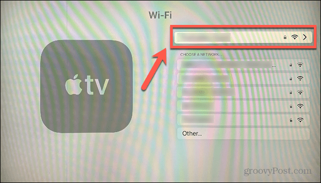 wifi pripojenie apple tv