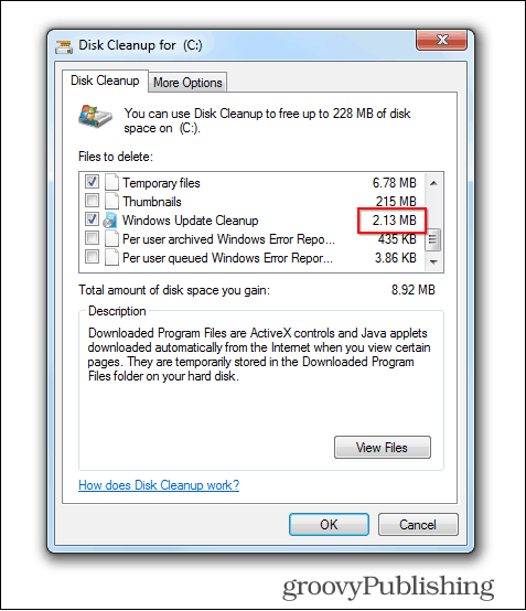 Aktualizácia systému Windows 7 umožňuje odstrániť staré aktualizačné súbory