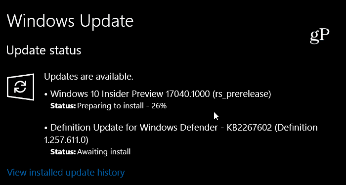 Windows 10 Redstone 4 Preview Zostaviť 17040