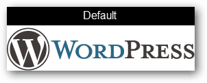 predvolené logo wordpress