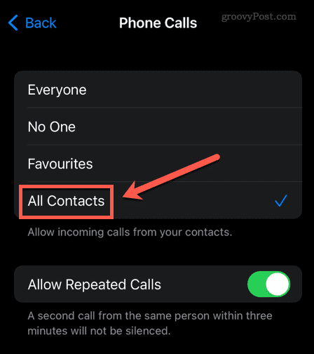 povoliť všetky kontakty iphone