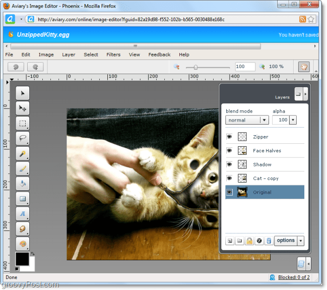 webová aplikácia voliérového fénixa umožňuje robiť photoshop ako na webe