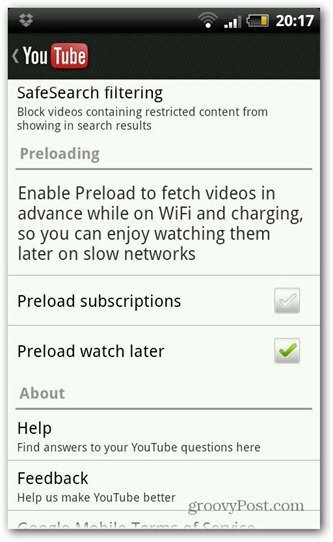 Aplikácia YouTube pre Android Froyo a perník bola aktualizovaná
