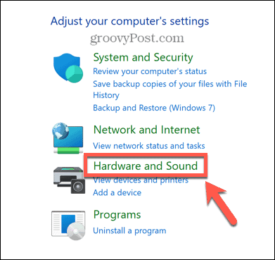 hardvér a zvuk systému Windows
