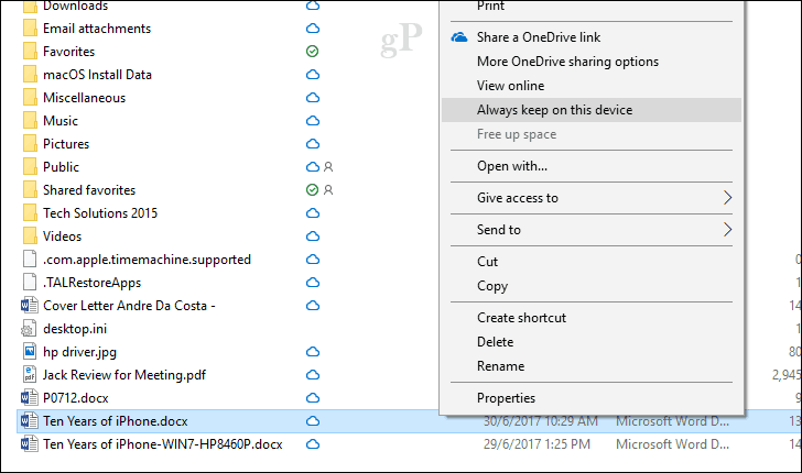 Ako povoliť a používať súbory OneDrive On-Demand v systéme Windows 10