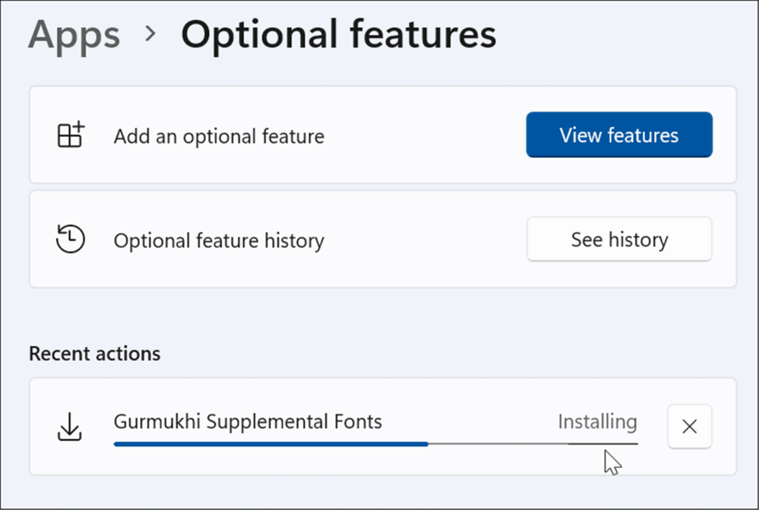 inštalácia voliteľných funkcií systému Windows 11