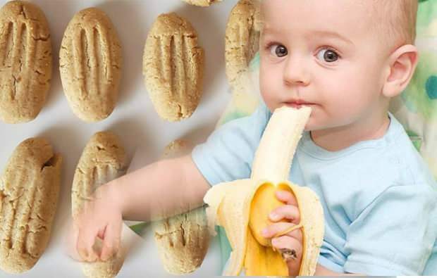 Banánový detský sušienkový recept