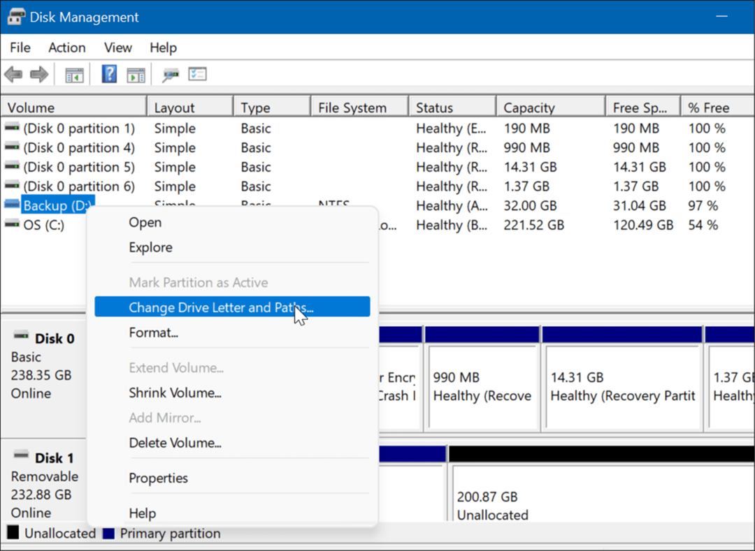 otvorte správu diskov v používateľskej ponuke systému Windows 11 Power