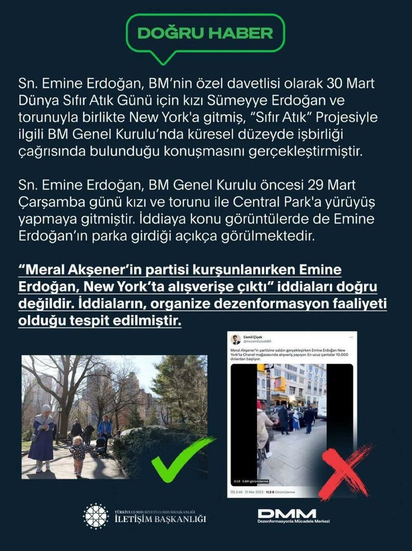 Operácia špinavého vnímania prostredníctvom Emine Erdoganovej 