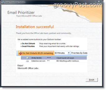 Ako usporiadať doručenú poštu pomocou nového doplnku E-mail Prioritizer pre Microsoft Outlook:: groovyPost.com