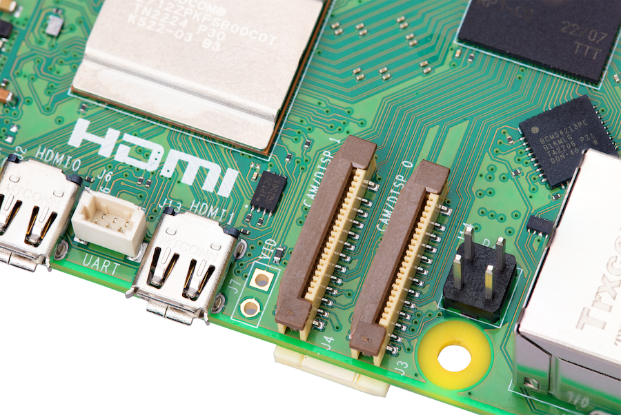 Raspberry Pi 5 mini-HDMI portov