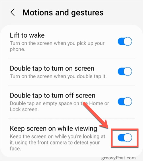 Povolenie funkcie ponechať zapnutú obrazovku pri prezeraní na telefónoch Samsung