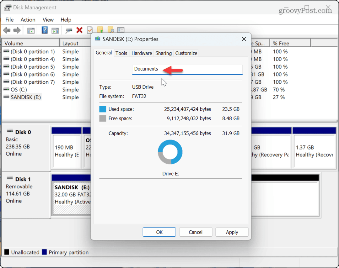 Ako zmeniť názov disku v systéme Windows 11