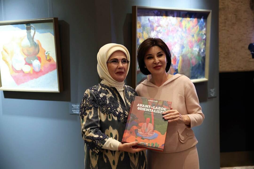 Návšteva Emine Erdogan v Samarkande! Navštívili sme výstavu Farby Uzbekistanu