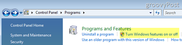 Povolenie alebo inštalácia nástroja na vystrihovanie systému Windows Vista