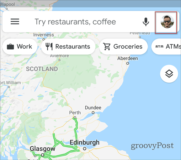 Google maps Incongnito profile pic