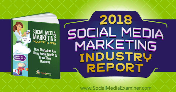 Správa o priemysle marketingu sociálnych médií za rok 2018 o examinátorovi sociálnych médií.