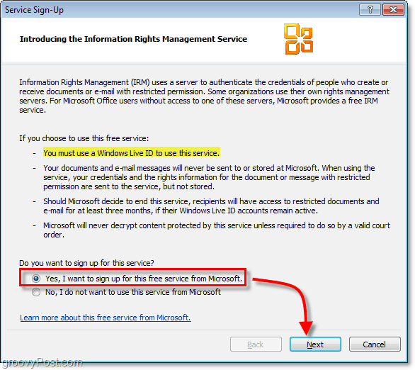 Ako používať Outlook 2010 a Microsoft RMS na zabezpečenie e-mailov