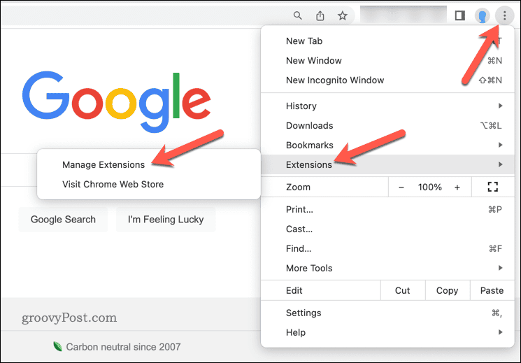 Spravujte rozšírenia v prehliadači Google Chrome