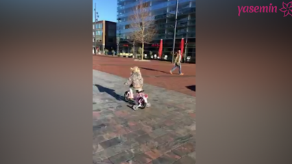 Dievčatko na bicykli súťažilo s policajtmi!