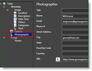 Fotografické nástroje programu Microsoft Pro Photo Meta Data:: groovyPost.com