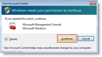 Nastavte správanie používateľských účtov pre kontrolu používateľských účtov (UAC) Windows Vista