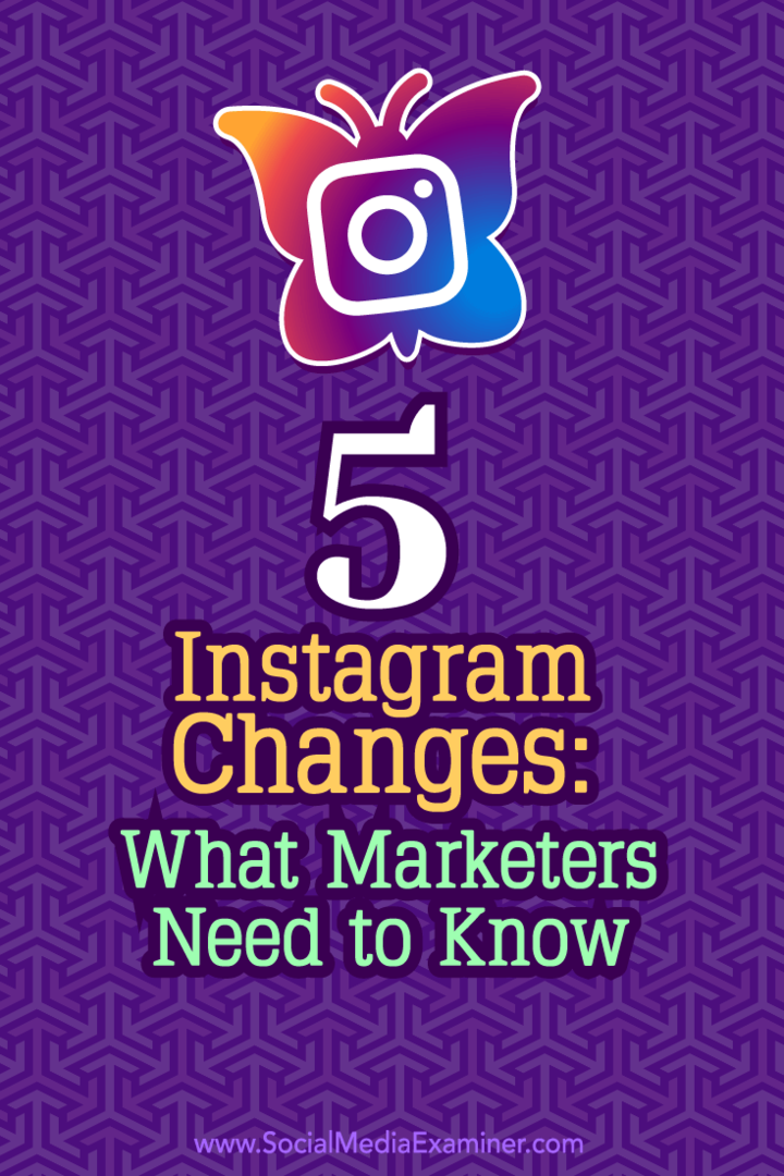 Tipy, ako by posledné zmeny v službe Instagram mohli ovplyvniť váš marketing.