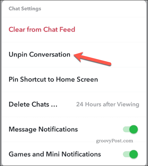 Uvoľnite konverzáciu v službe Snapchat