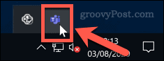 Ikona na paneli úloh systému Microsoft Teams