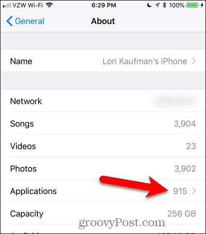 Počet aplikácií na iPhone