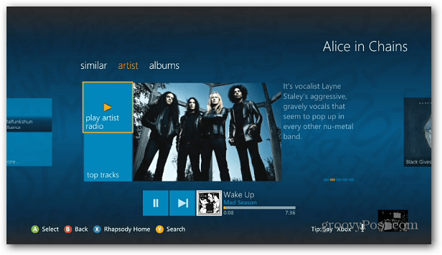 Xbox Live získava aplikáciu Rhapsody Music pre konzolu 360
