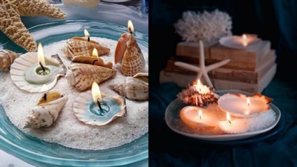 Výroba sviečok z mušlí