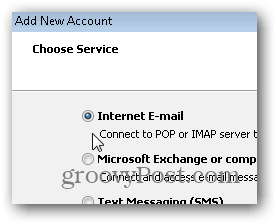 Nastavenia IMAP POP3 IMAP Outlook 2010 - 04