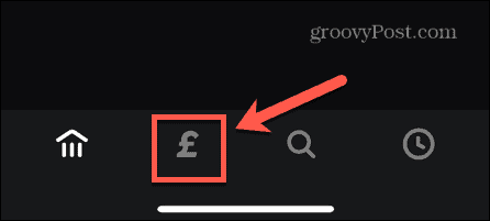 ikona platby v hotovosti v aplikácii