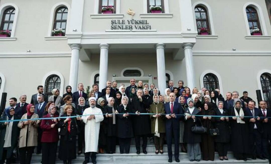 Servisná budova Nadácie Şule Yüksel Şenler bola otvorená pod vedením prezidenta Erdoğana