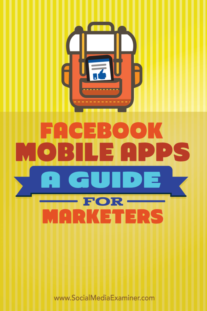 spravujte marketing pomocou mobilných aplikácií facebook