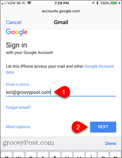 Vložte emailovú adresu