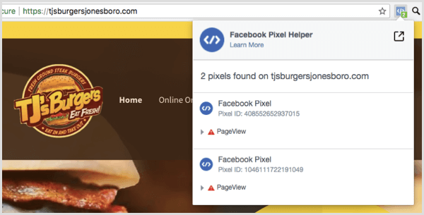 Pomocou rozšírenia Facebook Pixel Helper môžete zistiť, či váš pixel funguje.