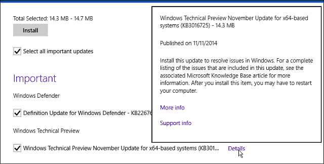 Windows Update november