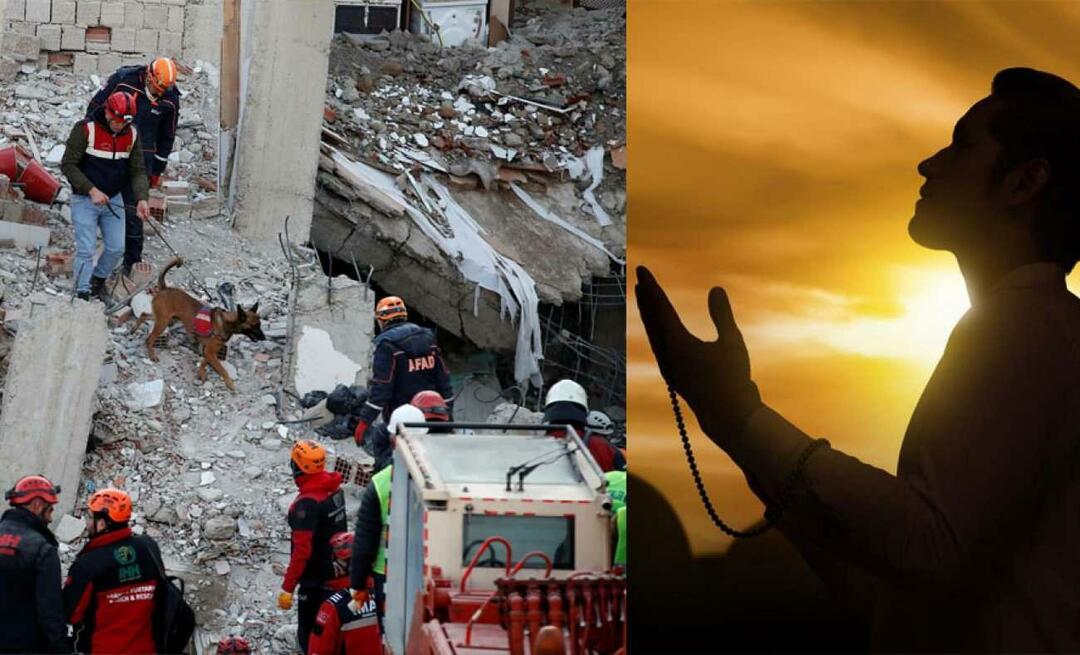 Aké modlitby sa modlia za tých, ktorí sú pod troskami zemetrasenia?