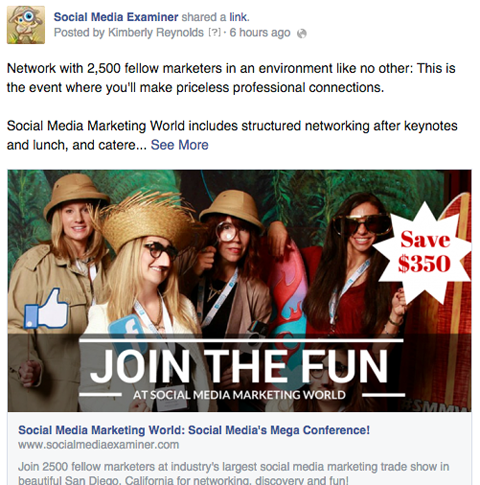 SMMW15 facebookový reklamný stánok s reklamným obrázkom