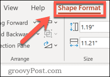 powerpoint ponuky formátu tvaru