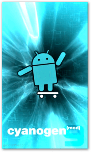 Cyanogen mod flash screen