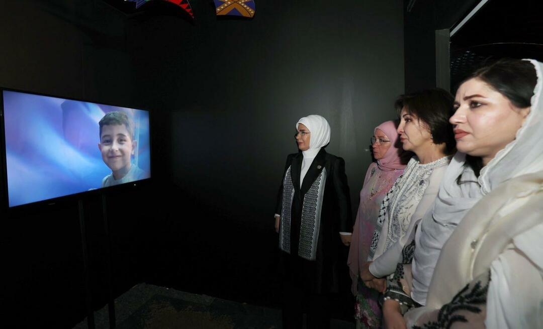 Prvá dáma Erdoğan zdieľala výstavu „Gaza: Resisting Humanity“!